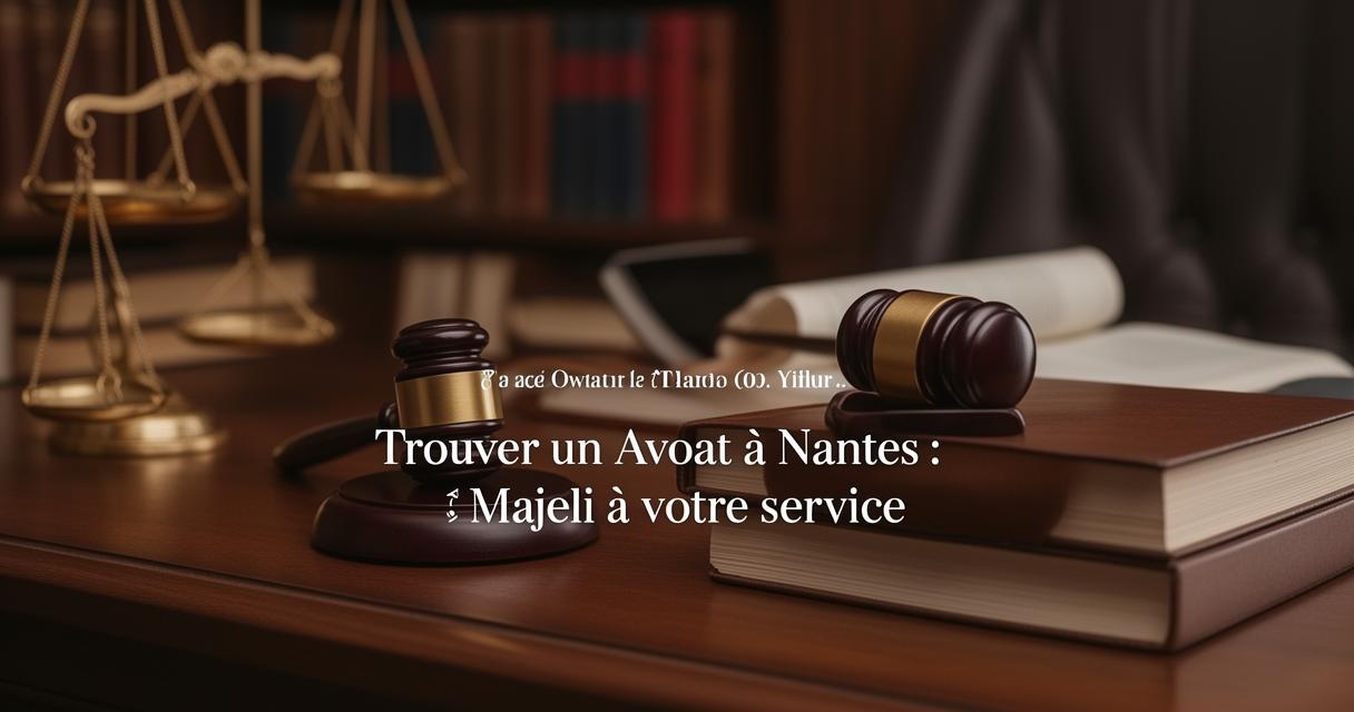 Les étapes pour trouver un avocat à Nantes : Majeli Avocat à votre service et expertise reconnue
